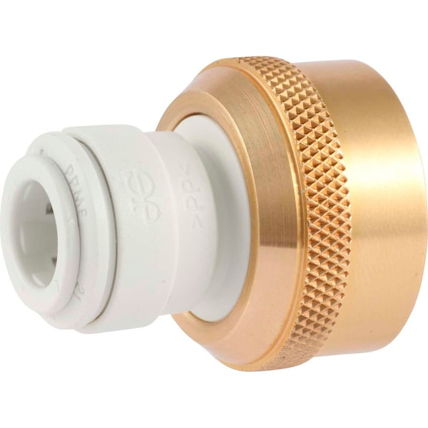 John Guest Brass Female Connector Garden Hose 3/8'' x 3/4'' - 11.5 NH, 10PK NC2258 - main